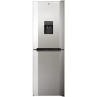 Refurbished Hoover H1826MNB5XWK Freestanding 308 Litre 50/50 Frost Free Fridge Freezer With Water Dispenser Stainless Steel