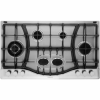 Refurbished Hotpoint PHC961TSIXH 87cm 6 Burner Gas Hob Stainless Steel With Cast Iron Pan Stands