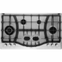 Refurbished Hotpoint PHC961TSIXH 87cm 6 Burner Gas Hob Stainless Steel With Cast Iron Pan Stands