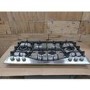 Refurbished Hotpoint PHC961TSIXH 87cm 6 Burner Gas Hob Stainless Steel With Cast Iron Pan Stands