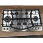 Refurbished Hotpoint PHC961TSIXH 87cm 6 Burner Gas Hob Stainless Steel With Cast Iron Pan Stands