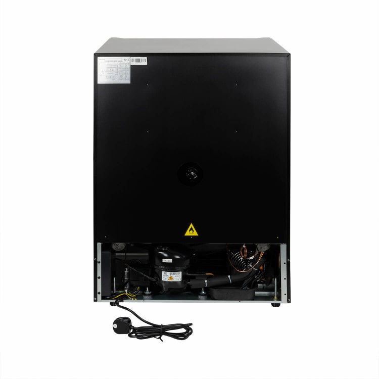 Refurbished electriQ EQWINECH60DD Freestanding 36 Bottle  Dual Zone Under Counter Wine Cooler Stainless Steel