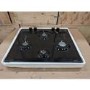 Refurbished Hotpoint PCN642HBK 59cm 4 Burner Gas Hob Black