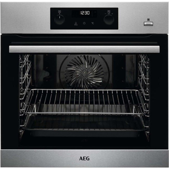 AEG 6000 Pyrolytic Electric Single Oven - Stainless Steel