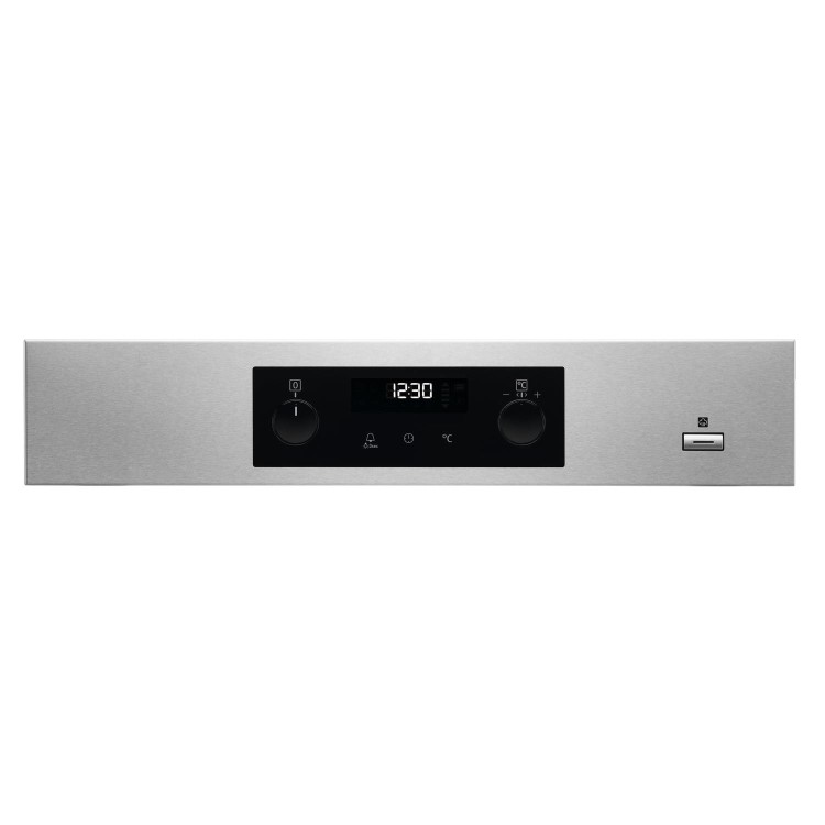 Refurbished AEG BPS355020M 60cm Single Built In Electric Oven with Pyrolytic Cleaning Stainless Steel