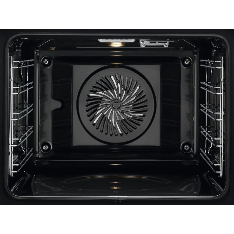 Refurbished AEG BPS355020M 60cm Single Built In Electric Oven with Pyrolytic Cleaning Stainless Steel