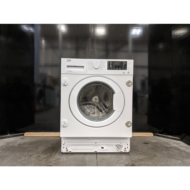 Refurbished Beko WDIC752300F2 Integrated 7/5KG 1200 Spin Washer Dryer White