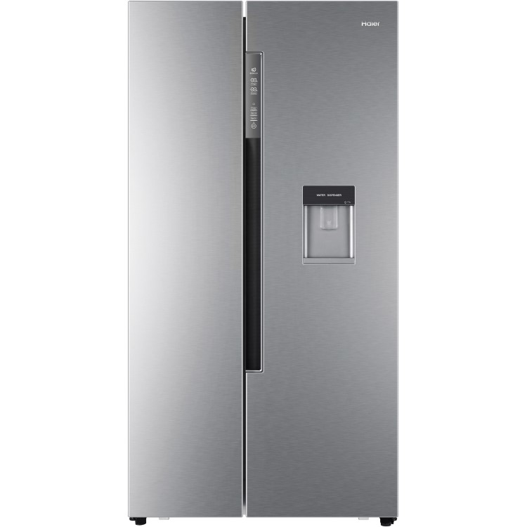 Refurbished Haier HRF-522WS6 Freestanding 501 Litre 50/50 Frost Free Fridge Freezer with Water Dispenser Silver