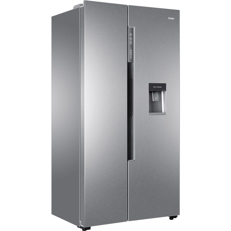 Refurbished Haier HRF-522WS6 Freestanding 501 Litre 50/50 Frost Free Fridge Freezer with Water Dispenser Silver