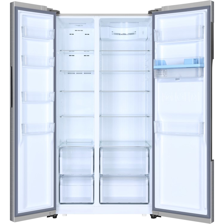 Refurbished Haier HRF-522WS6 Freestanding 501 Litre 50/50 Frost Free Fridge Freezer with Water Dispenser Silver