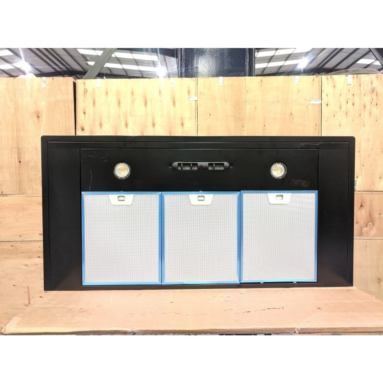 Refurbished Rangemaster LEIHDC100BC 100cm Chimney Cooker Hood Black