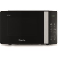 Refurbished Hotpoint Xtraspace MWHF203B Flatbed 20L With Grill 800W Microwave Oven Black