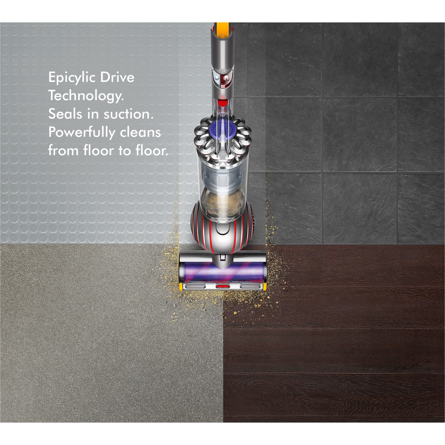 Dyson Ball Animal 2 Upright Vacuum Cleaner - Iron Grey And Yellow -  
