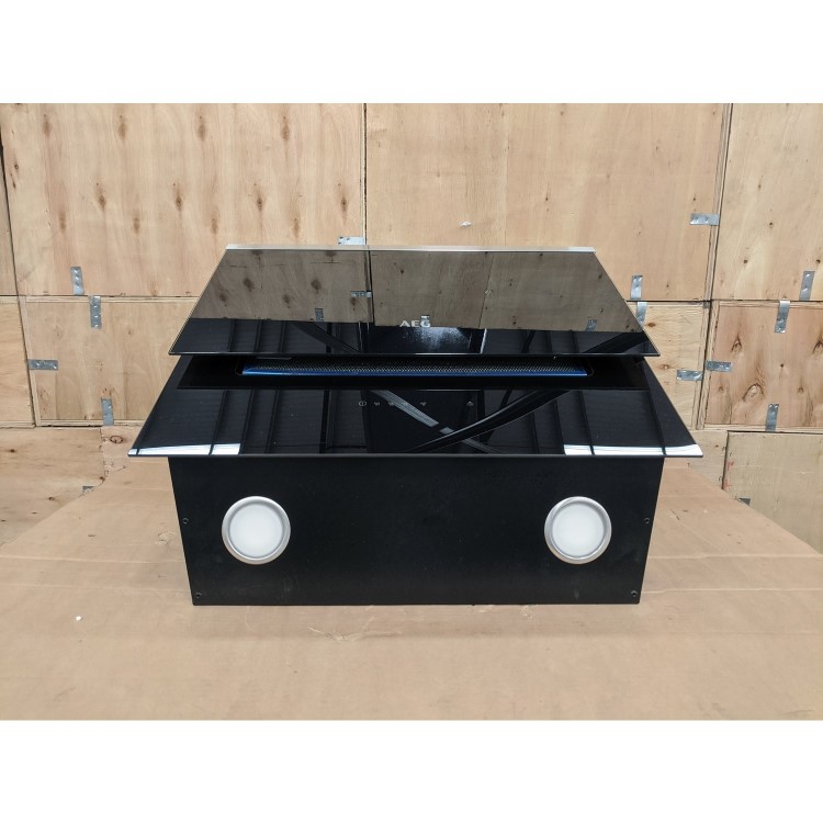 Refurbished AEG DVB5560B 55cm Angled Cooker Hood Black Glass