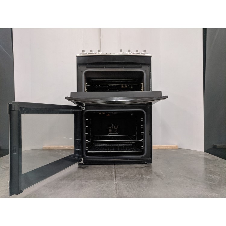 Refurbished AEG CIB6740ACM 60cm Double Oven Electric Cooker With Induction Hob Stainless Steel