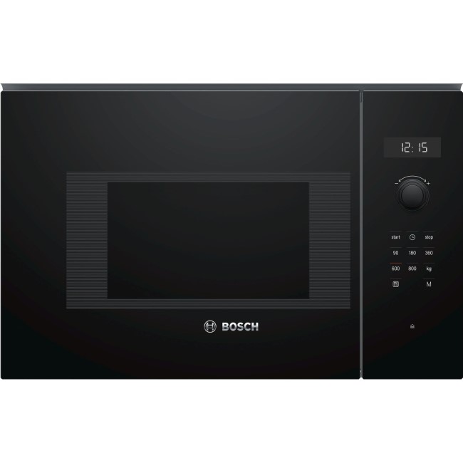 Bosch Series 6 800W 20L Built-in Solo Microwave - Black