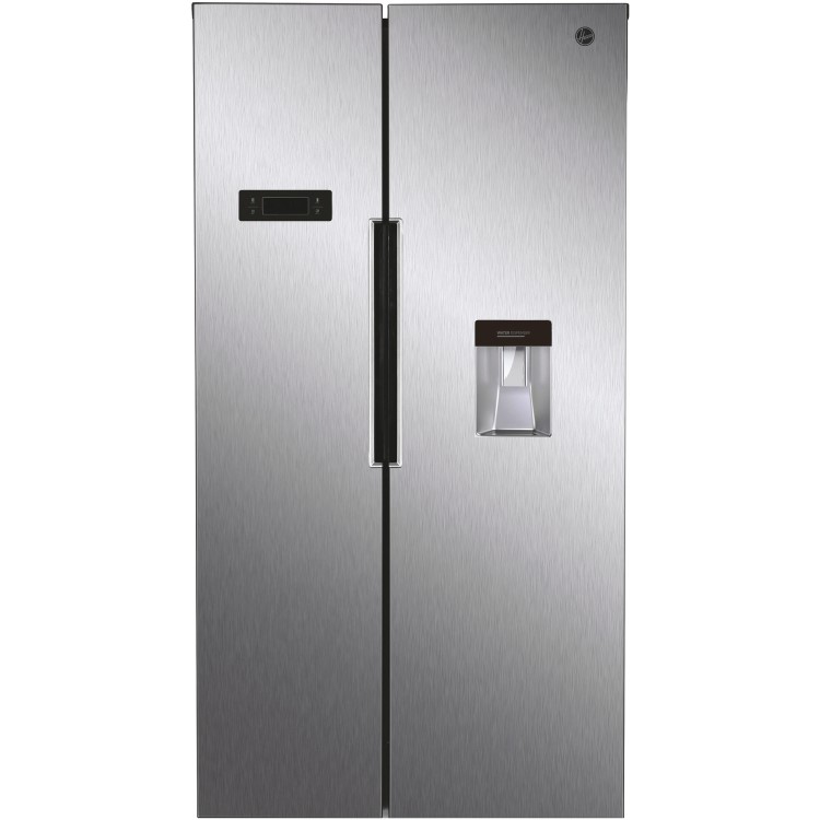 Refurbished Hoover HHSBSO6174XWDK 521 Litre Frost Free American Fridge Freezer Stainless Steel