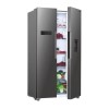 Hoover 529 Litre Side-By-Side American Fridge Freezer - Stainless Steel