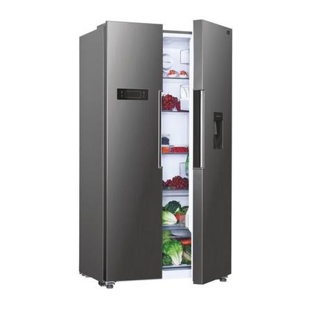 Refurbished Hoover HHSBSO6174XWDK 521 Litre Frost Free American Fridge Freezer Stainless Steel