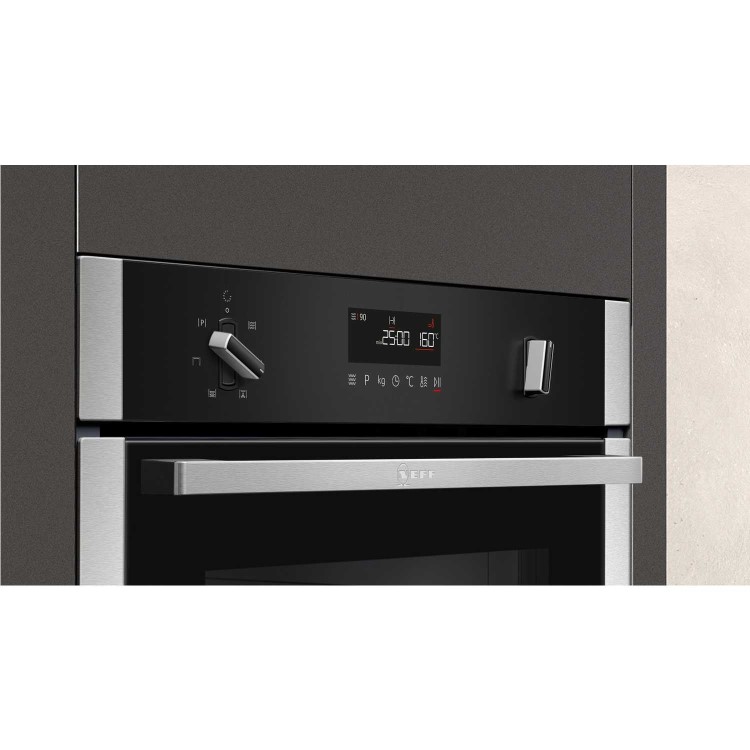 Refurbished Neff N50 C1AMG84N0B Built In 44L 900W Compact Combination Microwave Oven Stainless Steel