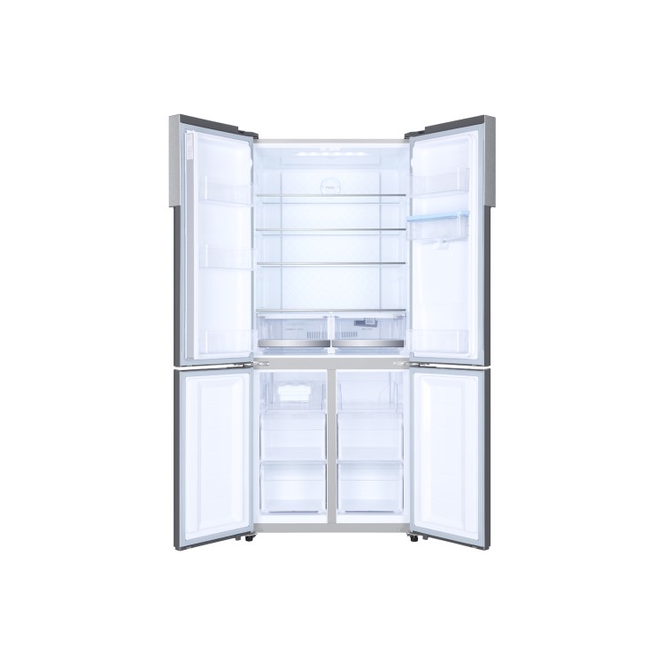 Refurbished Haier HTF-452WM7 452 Litre American Fridge Freezer Stainless Steel