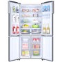 Refurbished Haier HTF-452WM7 452 Litre American Fridge Freezer Stainless Steel