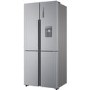Refurbished Haier HTF-452WM7 452 Litre American Fridge Freezer Stainless Steel