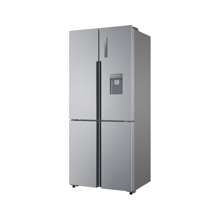 Refurbished Haier HTF-452WM7 452 Litre American Fridge Freezer Stainless Steel