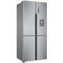 Refurbished Haier HTF-452WM7 452 Litre American Fridge Freezer Stainless Steel