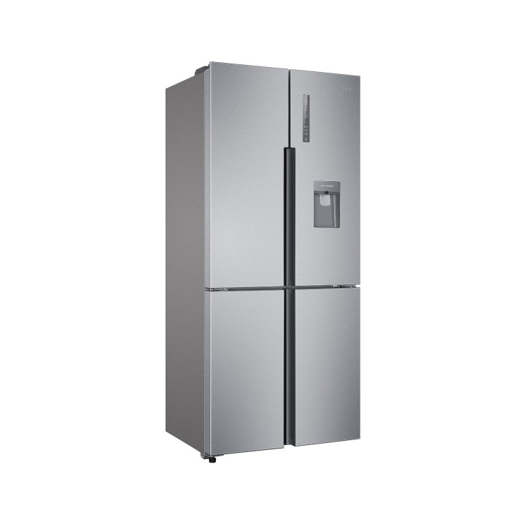 Refurbished Haier HTF-452WM7 452 Litre American Fridge Freezer Stainless Steel