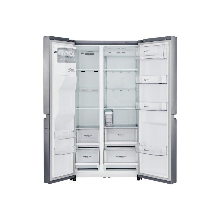 Refurbished LG GSL761PZXV Smart Freestanding 601 Litre 60/40 American Fridge Freezer