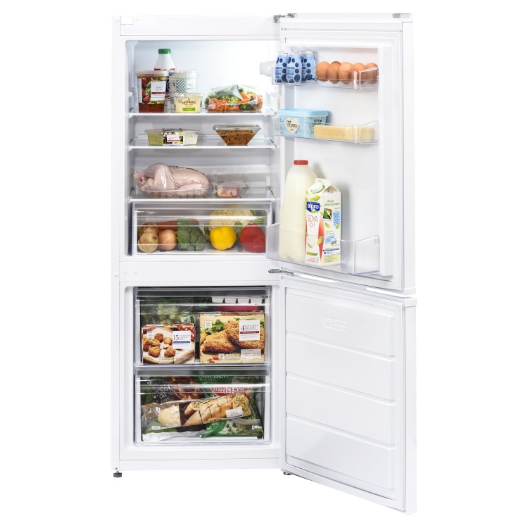 Lec 200 Litre 60/40 Freestanding Fridge Freezer - White