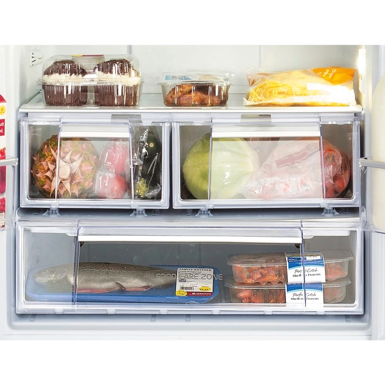 Hotpoint 446 Litre 55/45 Freestanding Fridge Freezer - Stainless steel look
