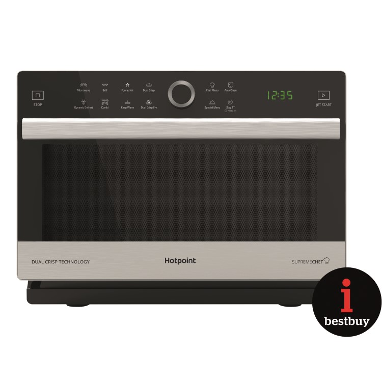 Refurbished Hotpoint Supreme Chef MWH338SX 33L 900W Combination Microwave Oven Stainless Steel