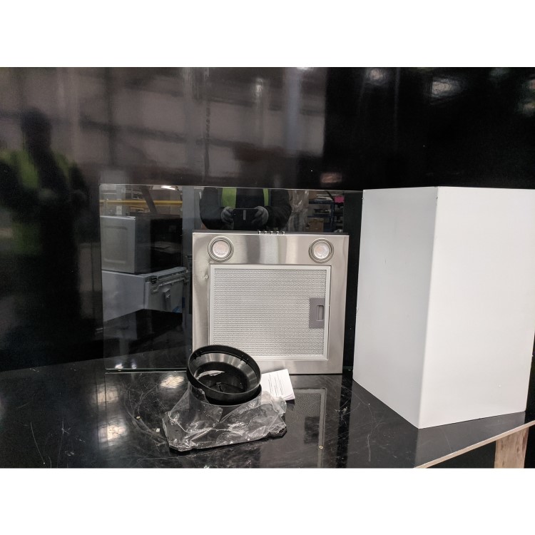 Refurbished CDA ECN92SS 90cm Flat Glass Chimney Cooker Hood Stainless Steel