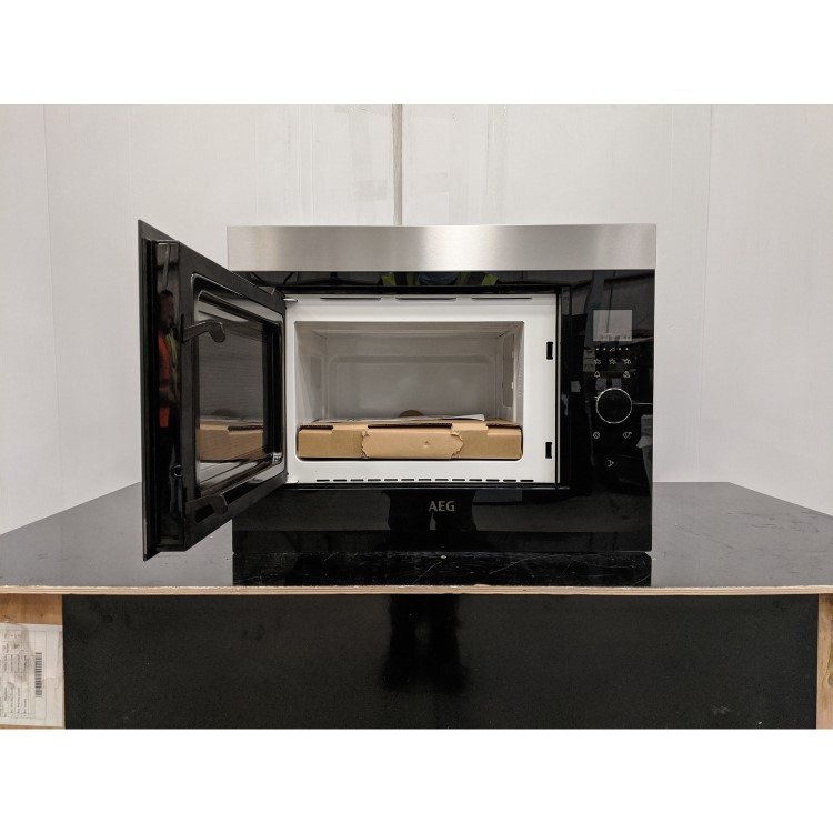 Refurbished AEG MBE2658SEM Built In 26L 900W Microwave Black