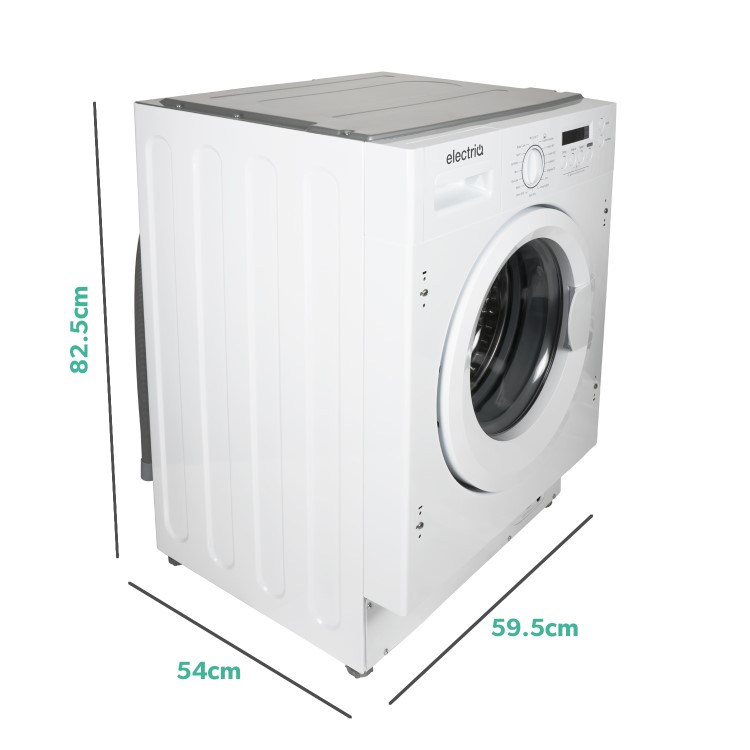 Refurbished electriQ EIQINTWM147 Integrated 7KG 1400 Spin Washing Machine White