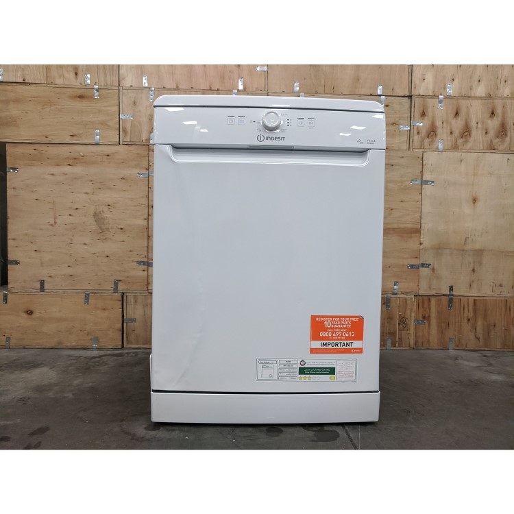 Refurbished Indesit DFE1B19UK 13 Place Freestanding Dishwasher White