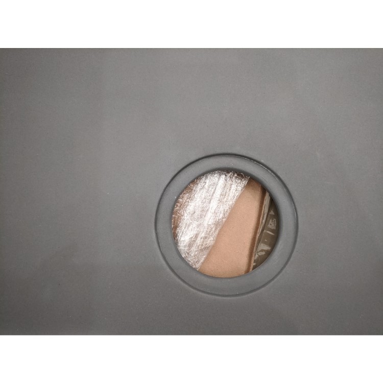 GRADE A2 - Enza Madison Single Bowl Undermount Grey Granite Composite Kitchen Sink