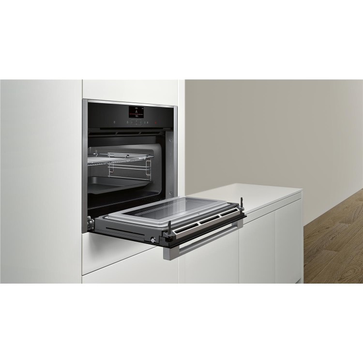 Refurbished Neff C17MS32N0B Built In 45L 1000W Combination Microwave Oven Stainless Steel