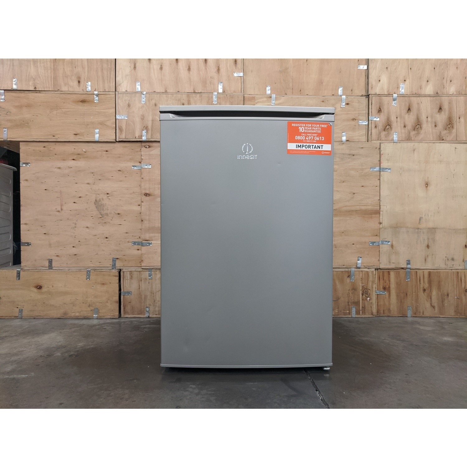 Refurbished Indesit I55ZM1110S1 Freestanding 102 Litre Under Counter Freezer Silver BuyItDirect.ie