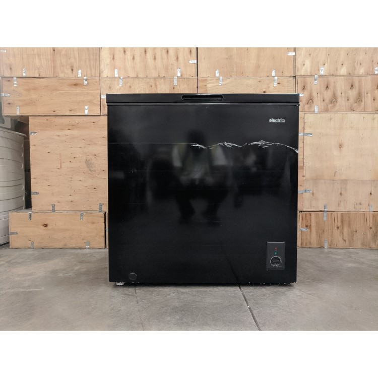 Refurbished electriQ EIQCHEST199LBLACK 199 Litre Chest Freezer Black