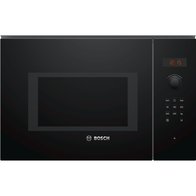 Bosch Series 4 25L 900W Built-in Microwave - Black