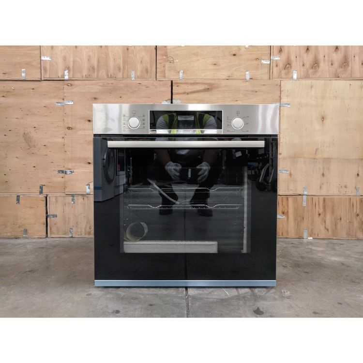 Refurbished Bosch Serie 4 HBS534BS0B 60cm Single Built In Electric Oven with Catalytic Cleaning Stainless Steel