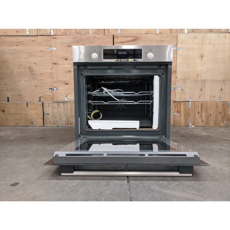 Refurbished Bosch Serie 4 HBS534BS0B 60cm Single Built In Electric Oven with Catalytic Cleaning Stainless Steel