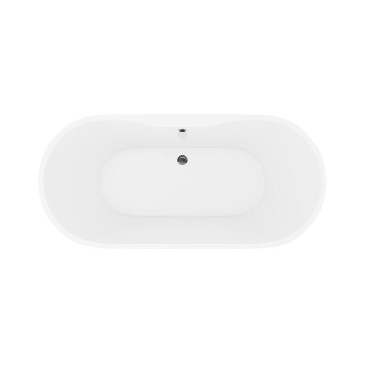GRADE A1 - Lisbon Double Ended Freestanding Bath - 1650 x 750mm