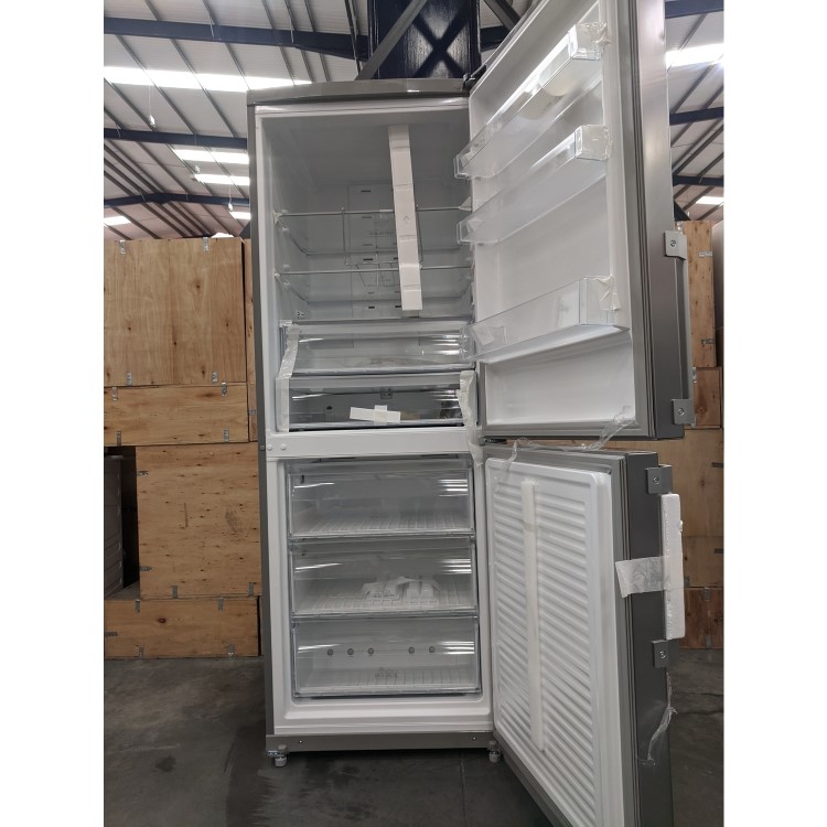 Refurbished Hotpoint NFFUD191X1 Freestanding 444 Litre 60/40 Frost Free Fridge Freezer Stainless Steel
