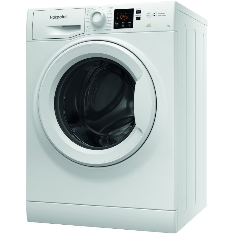 Refurbished Hotpoint NSWM742UWUKN Freestanding 7KG 1400 Spin Washing Machine White
