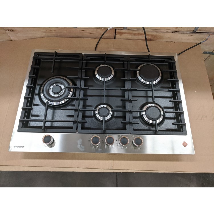 Refurbished De Dietrich DPE7729XF 72cm 5 Burner Gas Hob Stainless Steel