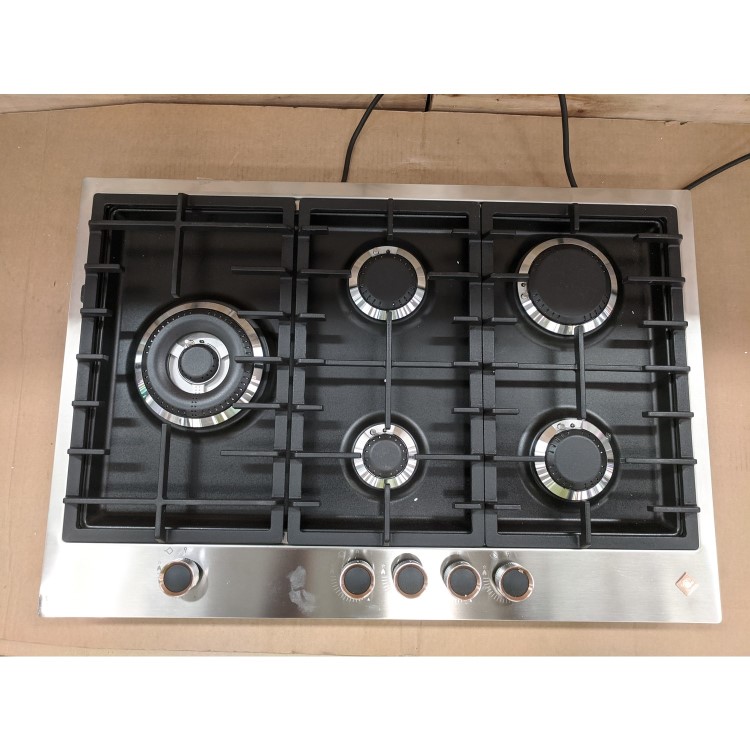 Refurbished De Dietrich DPE7729XF 72cm 5 Burner Gas Hob Stainless Steel